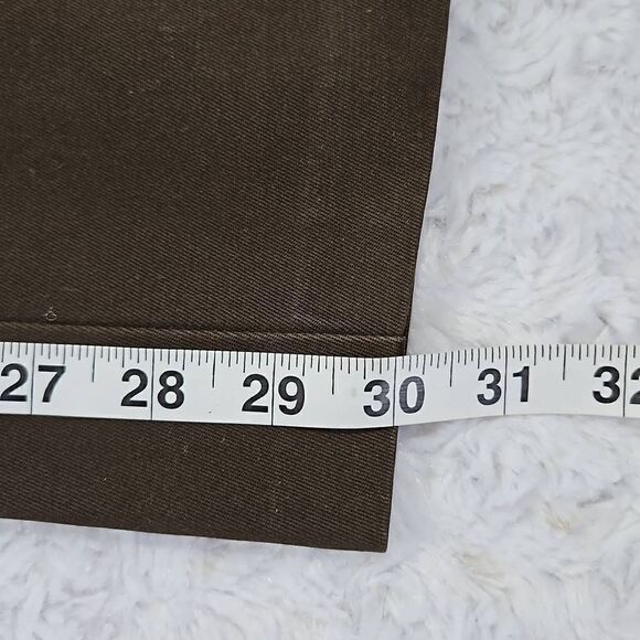 Dockers Flat Front Classic Fit 34 x 30 Brown Dress Pants - Picture 6 of 6